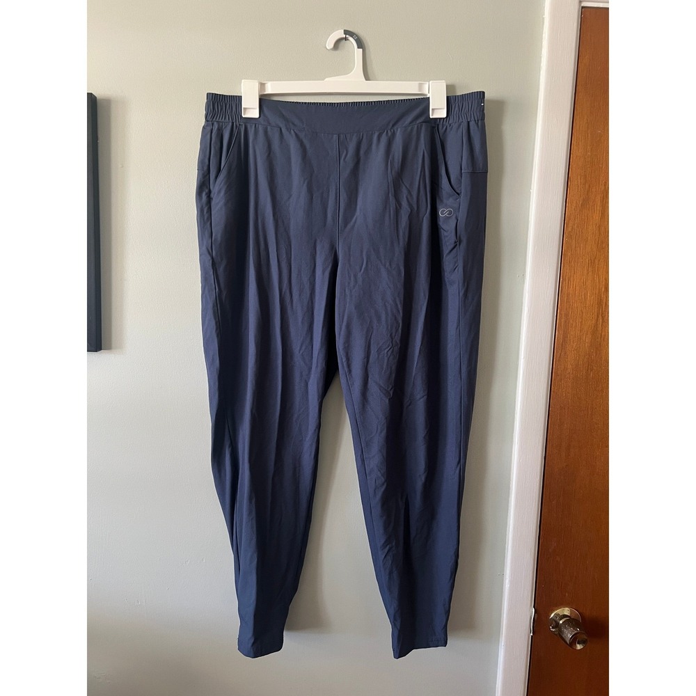 Calia Long Drive Pant Slate Blue Golf Tapered Stretch 50+ UPF NWT Women Size XL